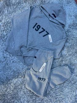 Essentials hoodie and joggers size small grey