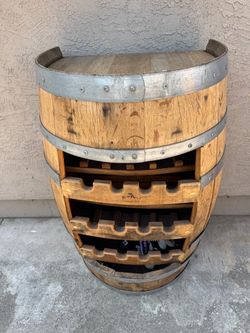 Half Barrel CABINET and Wine Rack
