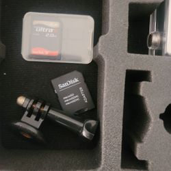 GoPro hero 4 with case and accessories