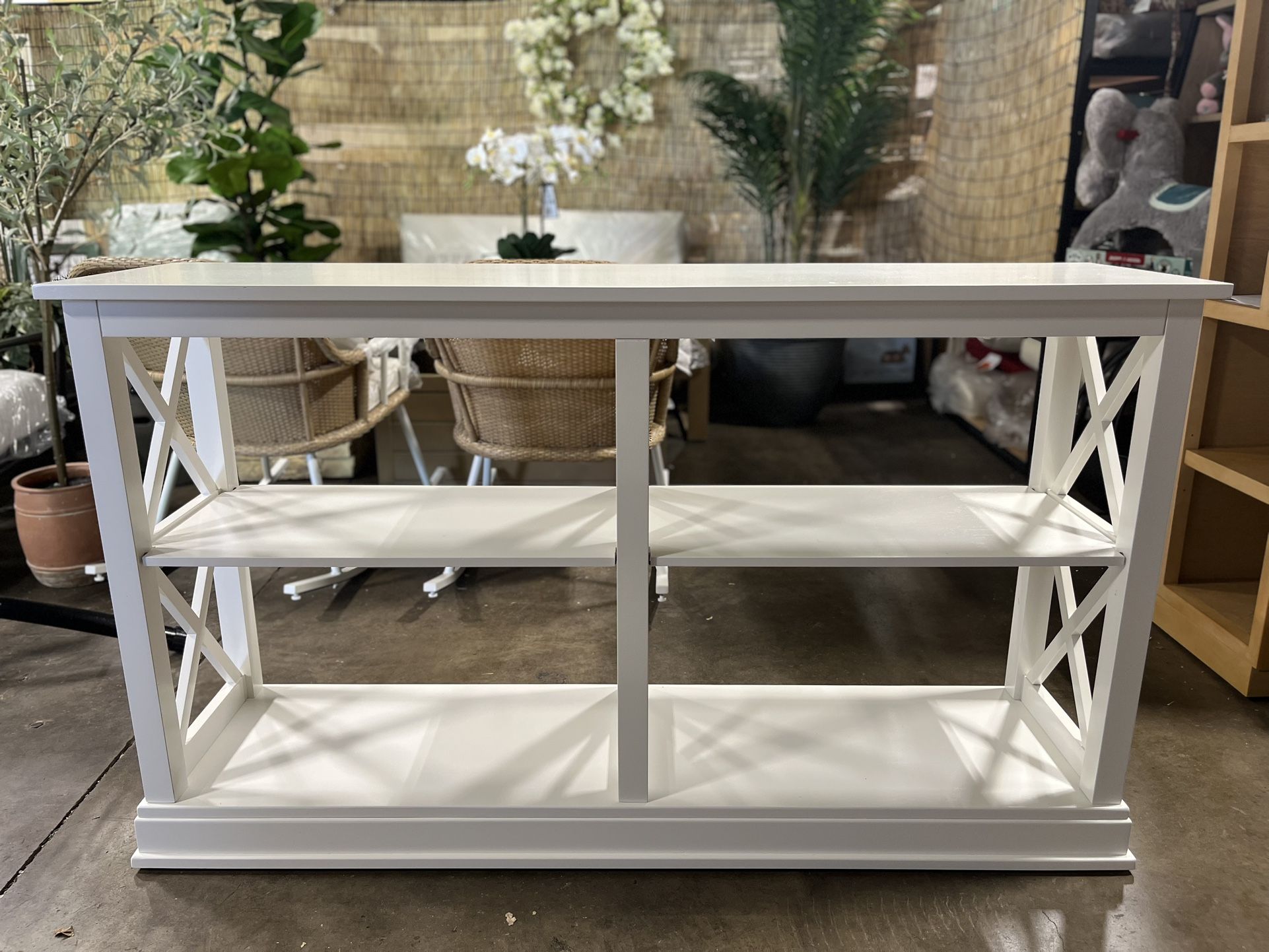 Server Table With Shelves