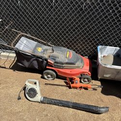 Lawn Mower, Bush Trimmer, Leaf Blower 