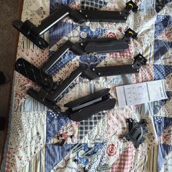 3 wall mounted monitor arms $50 for 3 or 20 each