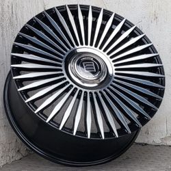 ENCORE 20X8.5 5X114.3 ET+35 CB73.1 MACHINED FACE / GLOSS BLACK / FLOATING CAP