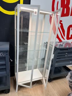 Tall glass display