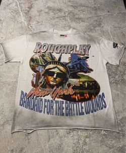 Roughplay White graphic tee