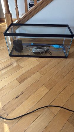 20 gallon’s water tank and accessories