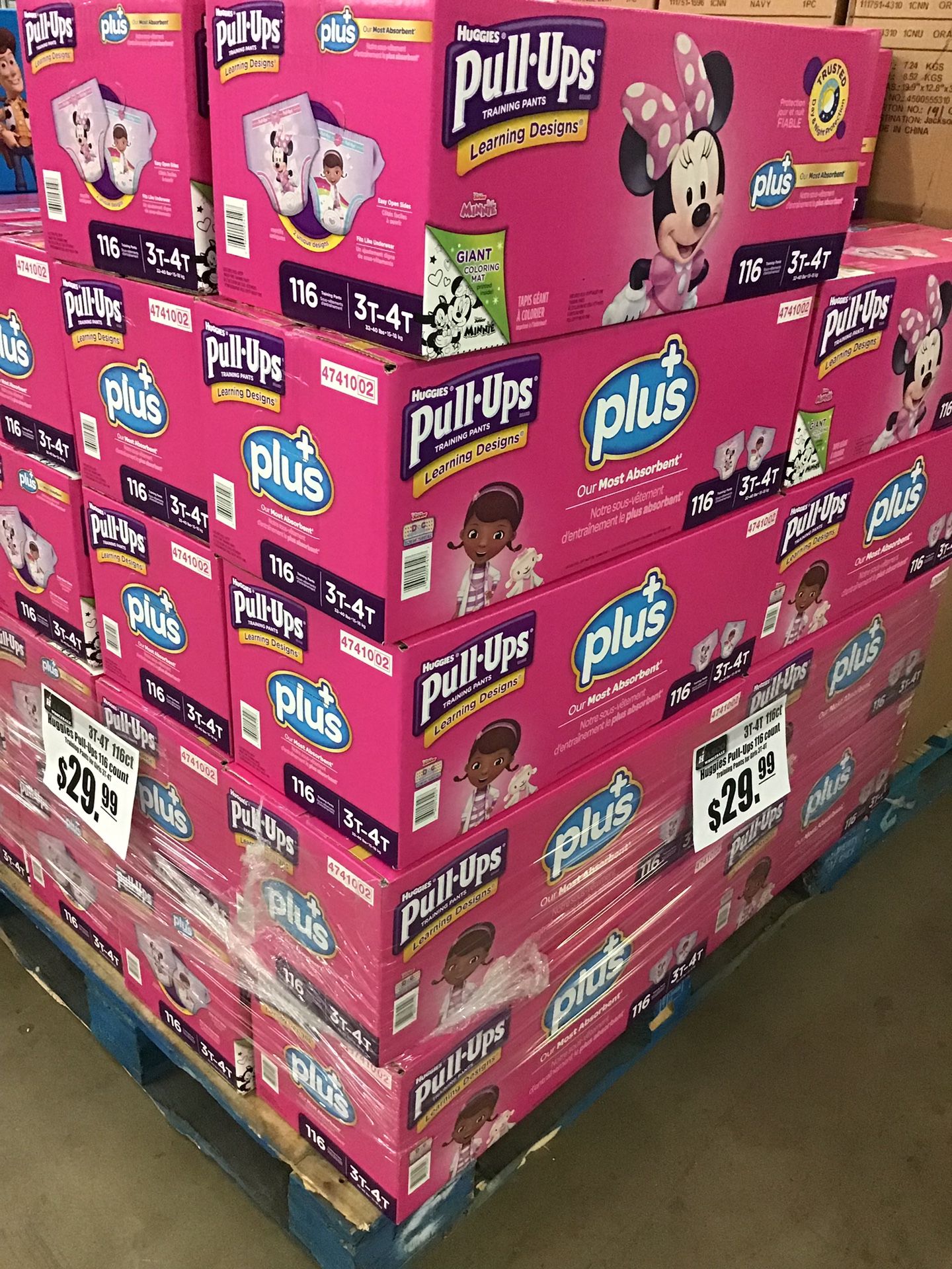 Huggies Pull-Ups Plus 3T-4T 116 Count. $29.99