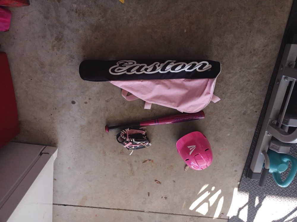 Baseball Or Softball (Bat, Glove, Helmet And Bag) GIRLS