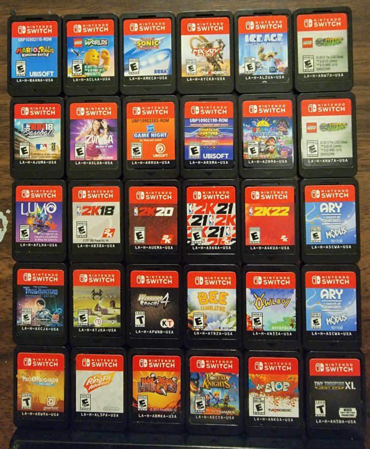 Nintendo Switch games  (No Cases)