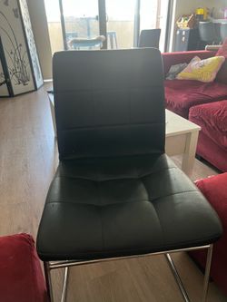 2 leather chairs