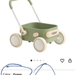 PULA Baby Push Walker with Wheels Toddler Wagon for First Learner Baby Toys 6-12 Months, 1 Year Old Birthday Gifts, Indoors and Outdoors (Green