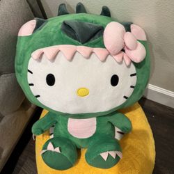 Jumbo Hello Kitty Dinosaur Plush 