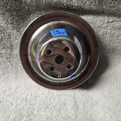 Chrome Water Pump Pulley SBC