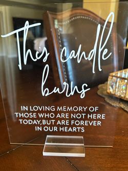 Memory table sign