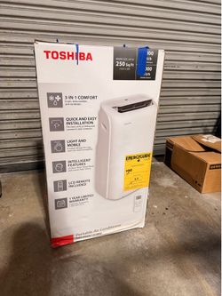 Portable Air Conditioner‼️Toshiba 8,000 BTU (RAC-PD0812CRRU) – 3-in-1 AC/Dehumidifier/Fan