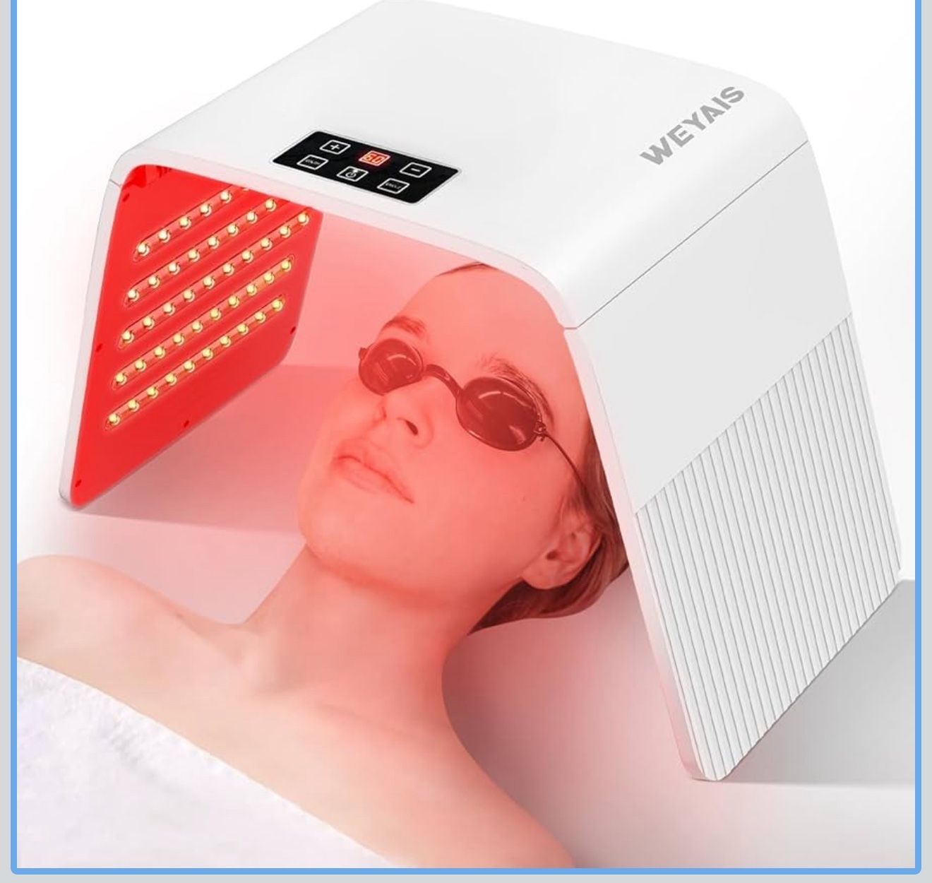 Red-Light-Therapy, Red Light Therapy for Face, 7 Colors Facial Led Light Therapy Face Mask,SPA Equipment for Skincare at Home