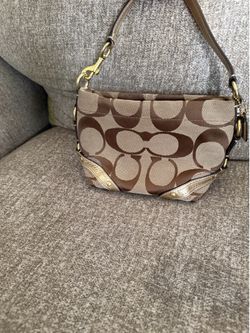 Coach small Carly bag in gold