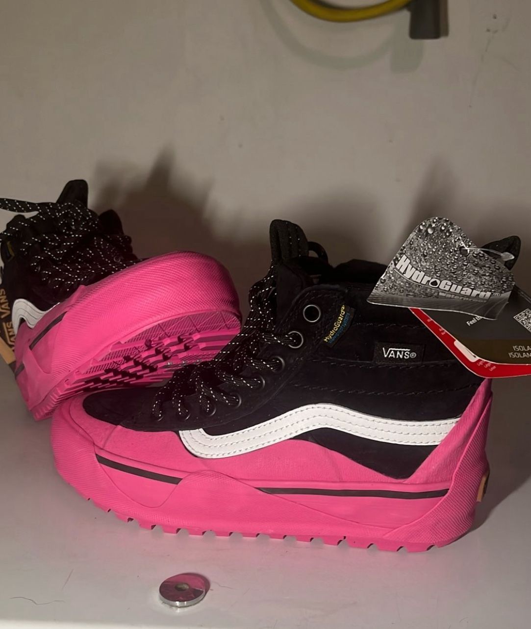 Vans Sk8 Hi Dip MTE 2 Black Pink High Top Boots Sneakers  display picture 1