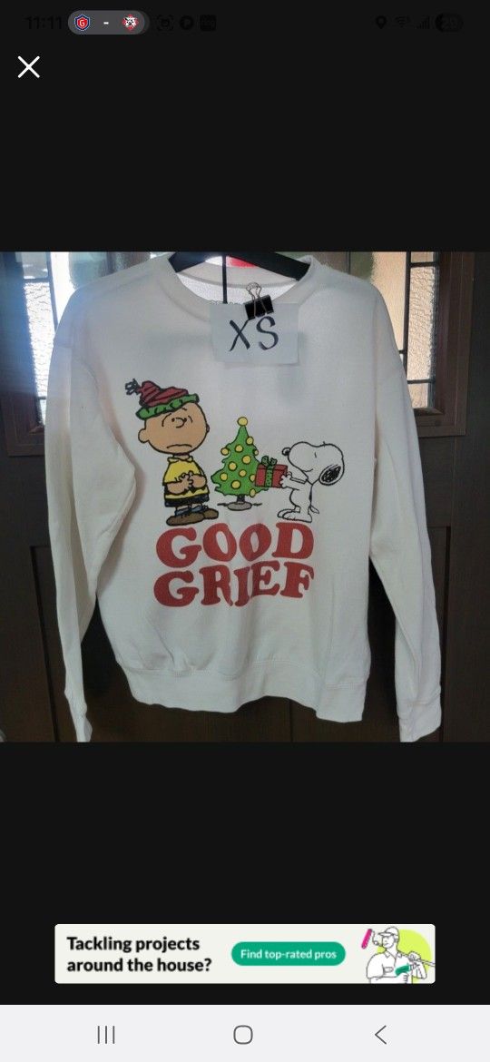 Charlie Brown XS Christmas Ugly Sweaters