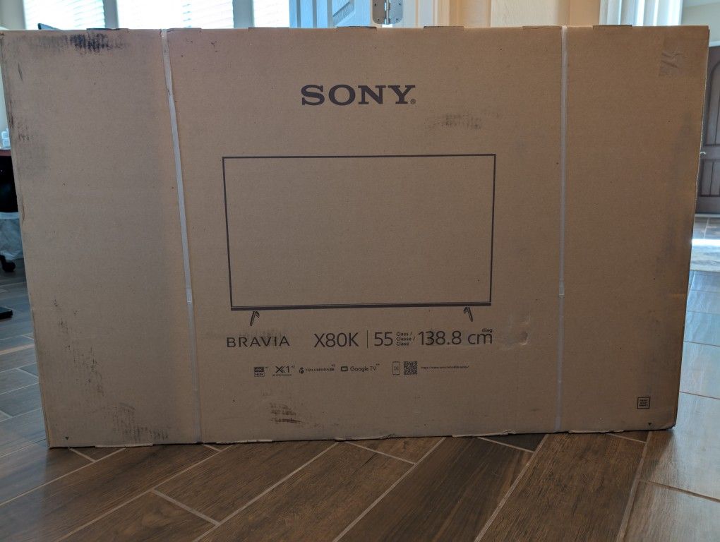 Sony BRAVIA X80K 55" 4K LED Smart TV with Google TV - BRAND NEW, UNOPENED