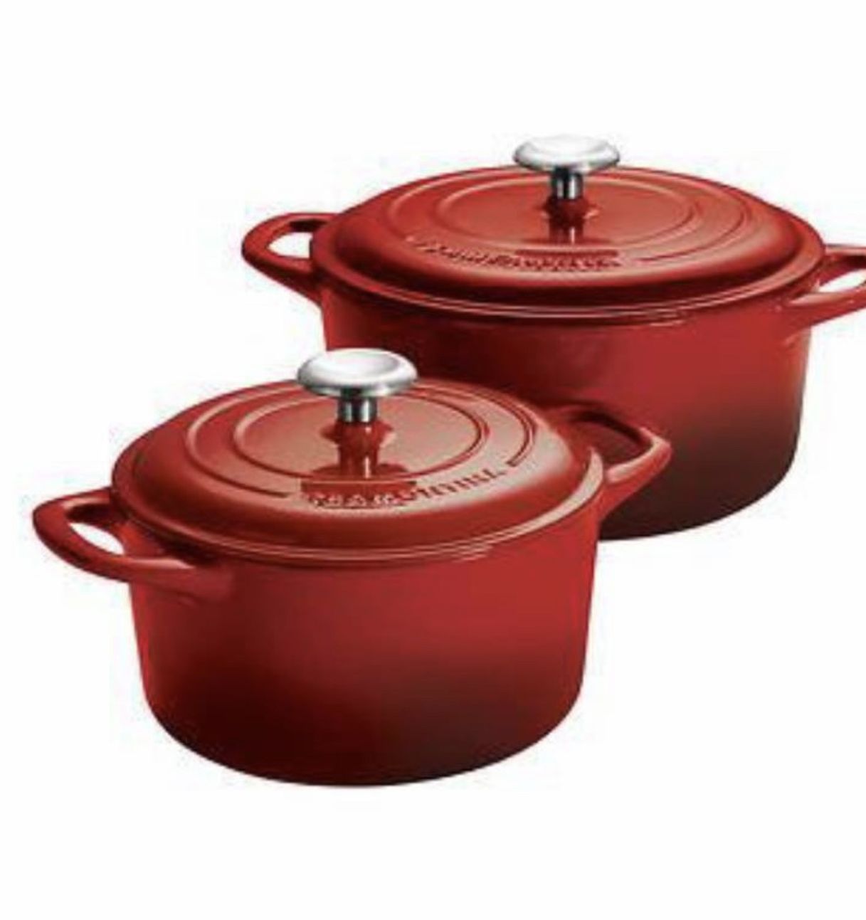 Tramontina Enameled Cast Iron Dutch Oven 2-Pack (NEW OPEN BOX)