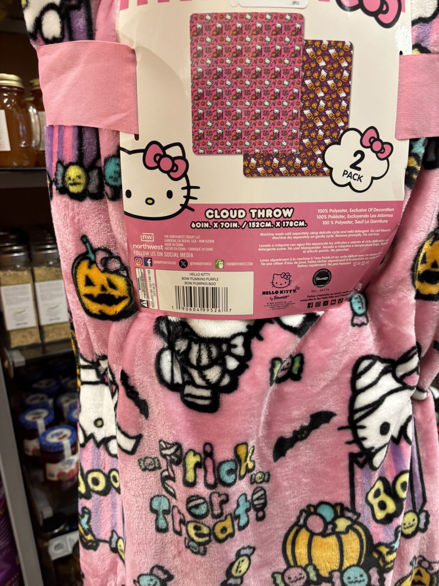 Hello kitty Soft Cloud Blanket 2pack 
