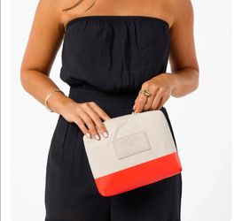 NWT - Aloha Collection Dipped SMALL POUCH - Red Haute on Sandstone - Sold Out