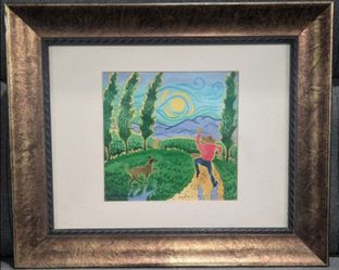"Oh, Happy Day!"  Watercolor by Robin Wethe Altman, reproduced as a photographic print on non-acid heavyweight matte.