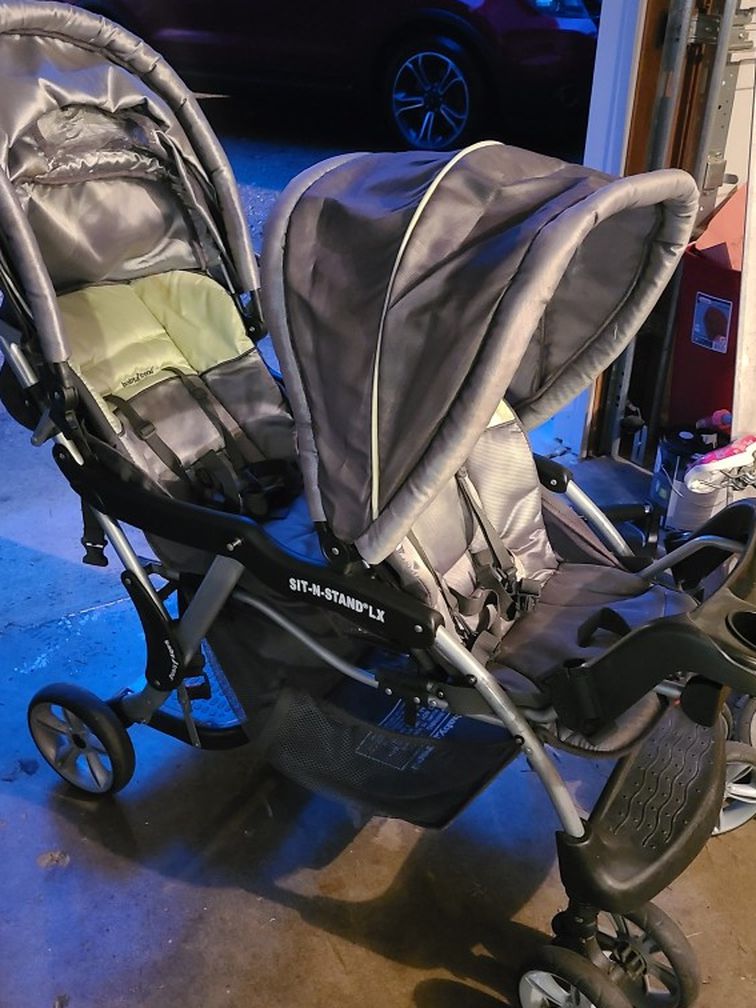 Sit To Stand Double Stroller