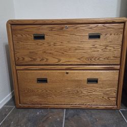 Oak File Cabinet $35 oBo Reasonable Offers Considered