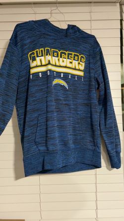 Blue and yellow chargers football hoodie size M