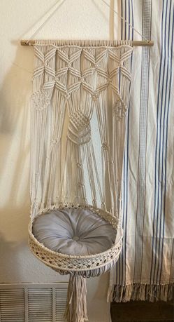 MACRAME BUTTERFLY CAT WALL HANGING