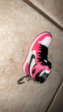 Pink Nike Keychain 