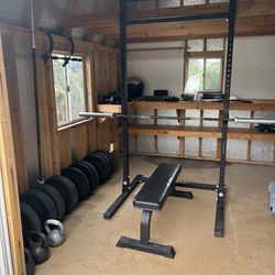 Rogue Home Gym | Squat Rack, Plates, Weights, Etc