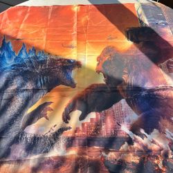 Backdrop For A Party Theme Godzilla 