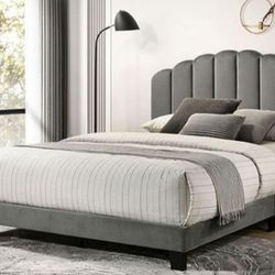 Brand New Grey Queen Bed Frame