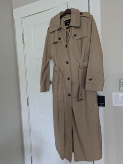London Fog Coat British Khaki Size Large