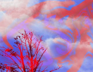 DIGITAL ART COLOURFUL SKYLINE