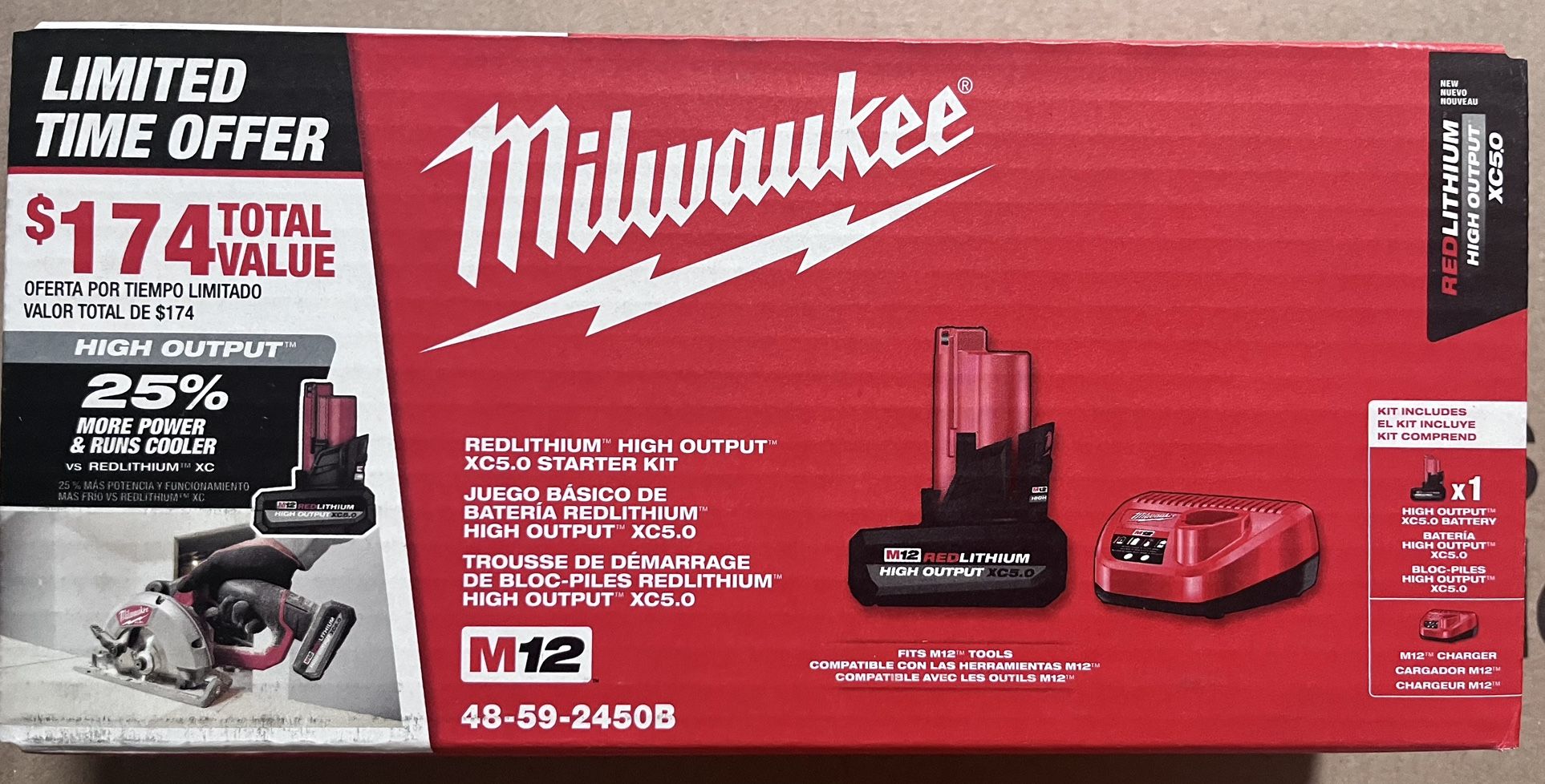 M12 5.0 High Output Kit New Sealed Firm Price