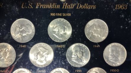 Complete Ben Franklin set Gem Mint encased