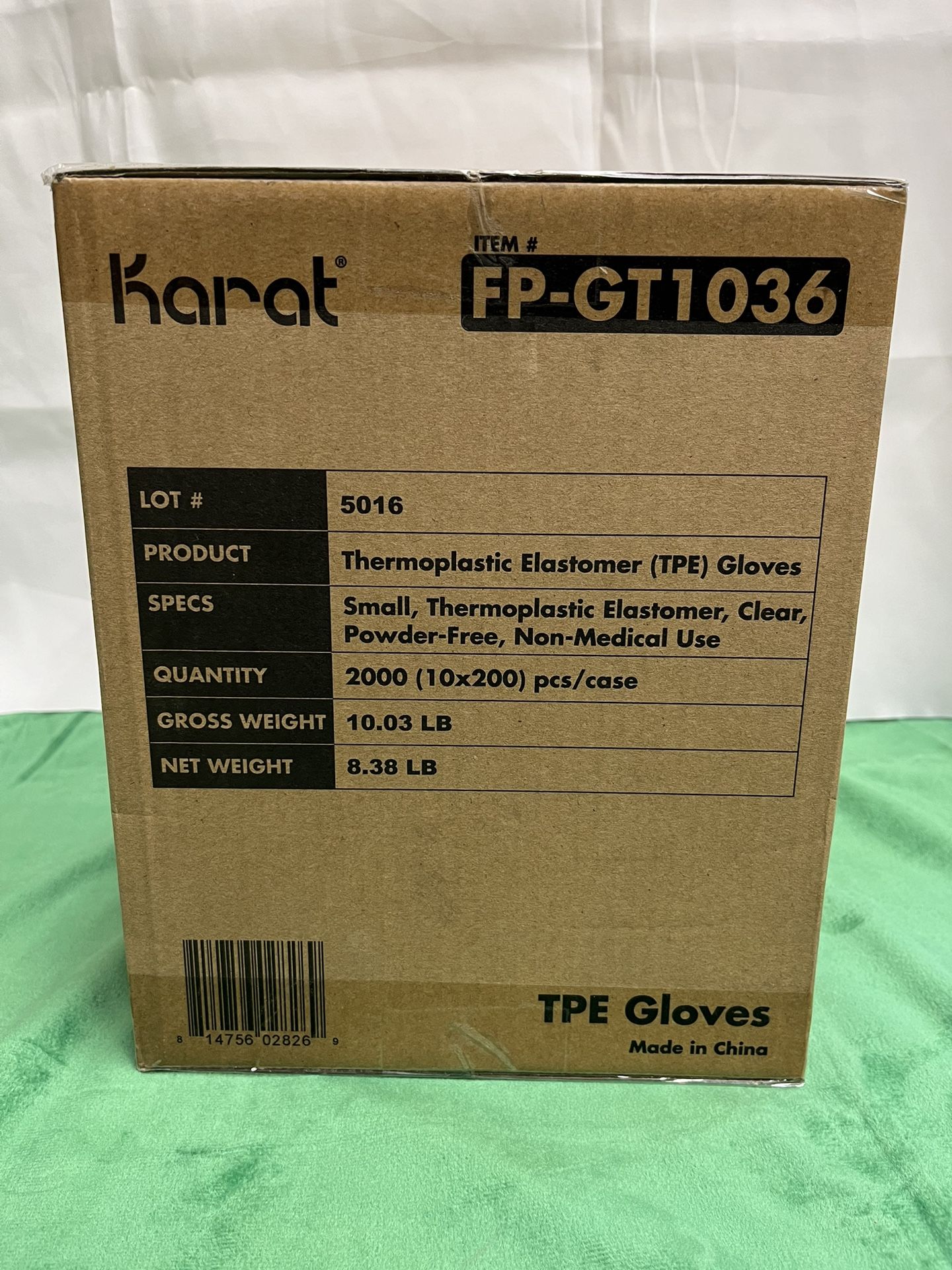 Karat TPE Small Gloves 100Box/2000Cs