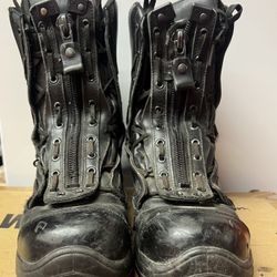 Haix Men’s Black Leather Workbook Size 10 W