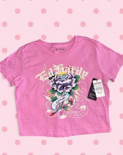 Ed hardy crop top size large (new)