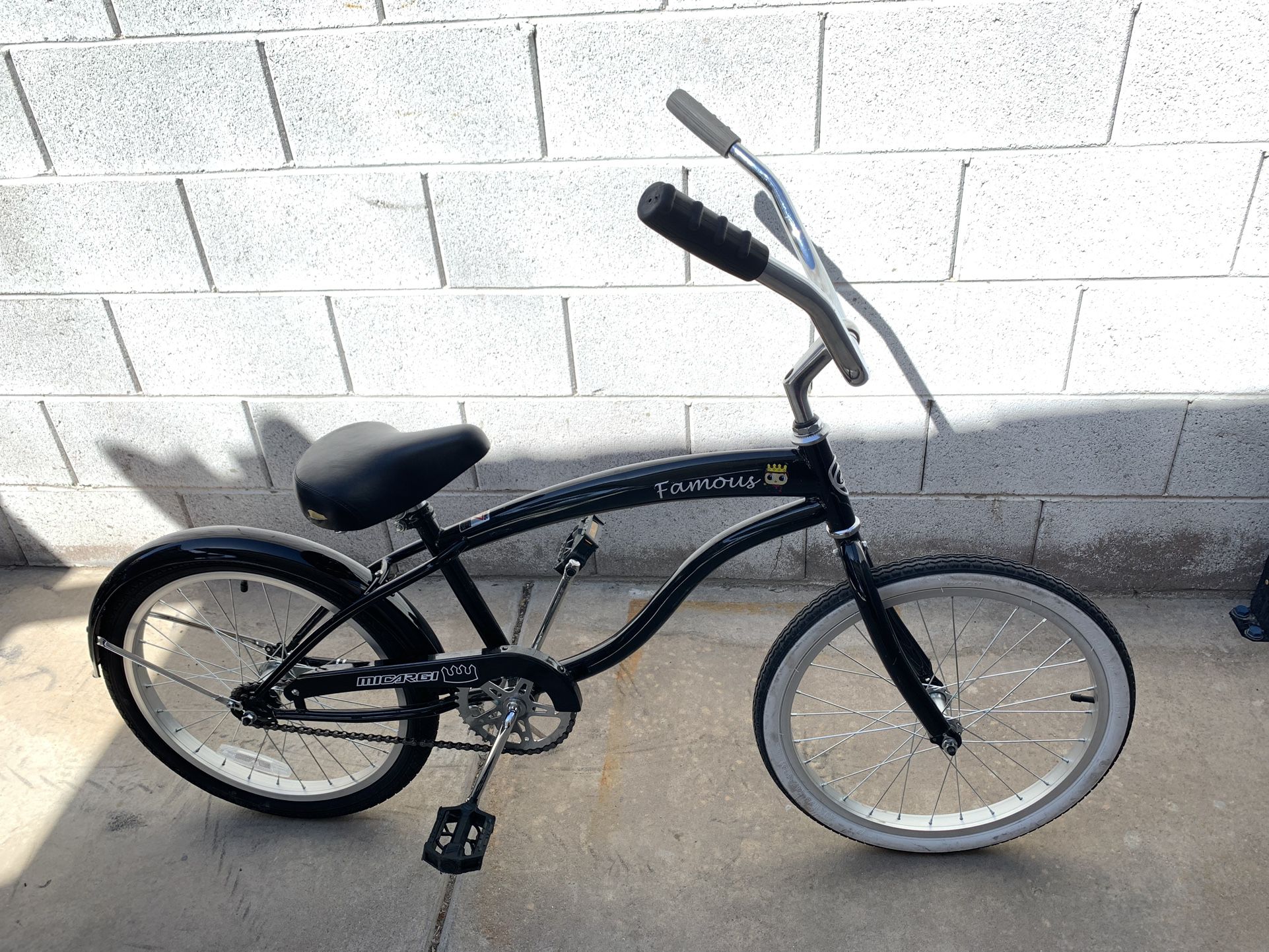 MICARGI Famous Cruiser Bike Bicycle 20inch Rims New Inner Tubes Pedal Brakes Ready To ride 