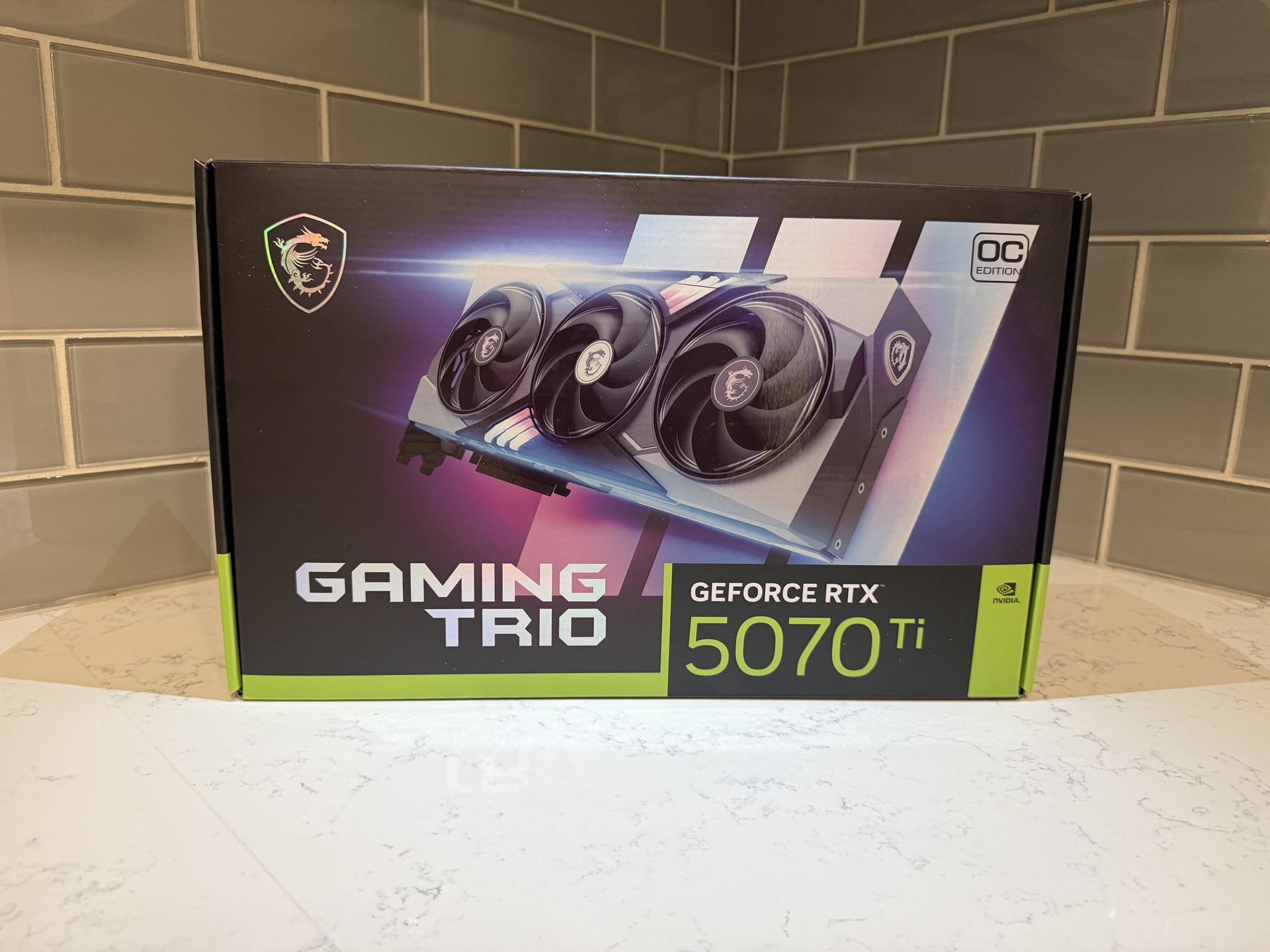 MSI - NVIDIA GeForce RTX 5070 Ti 16G GAMING TRIO OC 16GB GDDR7 PCI Express Gen 5 Graphics Card - Black