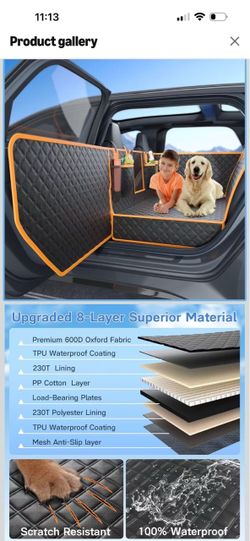 Dog Car Seat Cover SUV Cargo Liner