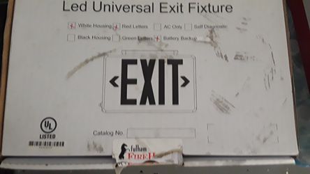 LED UNIVERSAL EXIT FIXTURE TOTALLY NEW