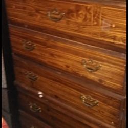 NICE LARGE ANTIQUE CHEST OF DRAWERS $65.