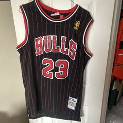 Michael Jordan Mitchell and ness Chicago Bulls black jersey size L #NBA #basketball