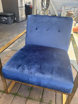 Blue Velvet Chair